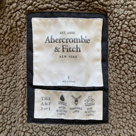 Abercrombie & Fitch 2-in-1 Utility Jacket Removable Vest Water & Wind Resistant - Picture 10 of 14